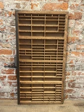 Antique Vintage Wooden Printers Drawer Hamilton Letterpress Shadow Box TJ5