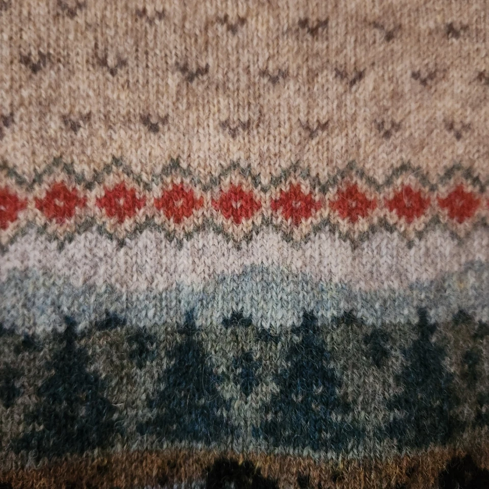 VTG NWT 90s Orvis Black Dog Sweater Wool L Woodland Trees UNWORN Labrador  - Image 4 of 4