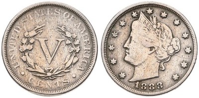USA - Amerika - 5 Cents - Liberty Head 1883-1912 - verschiedene Jahrgänge