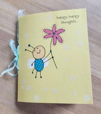 Happy Thoughts Junk Journal Handmade 60 pages