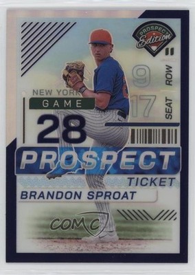 2024 Panini Prospect Edition Purple Prizm 23/99 Brandon Sproat #92 8d2
