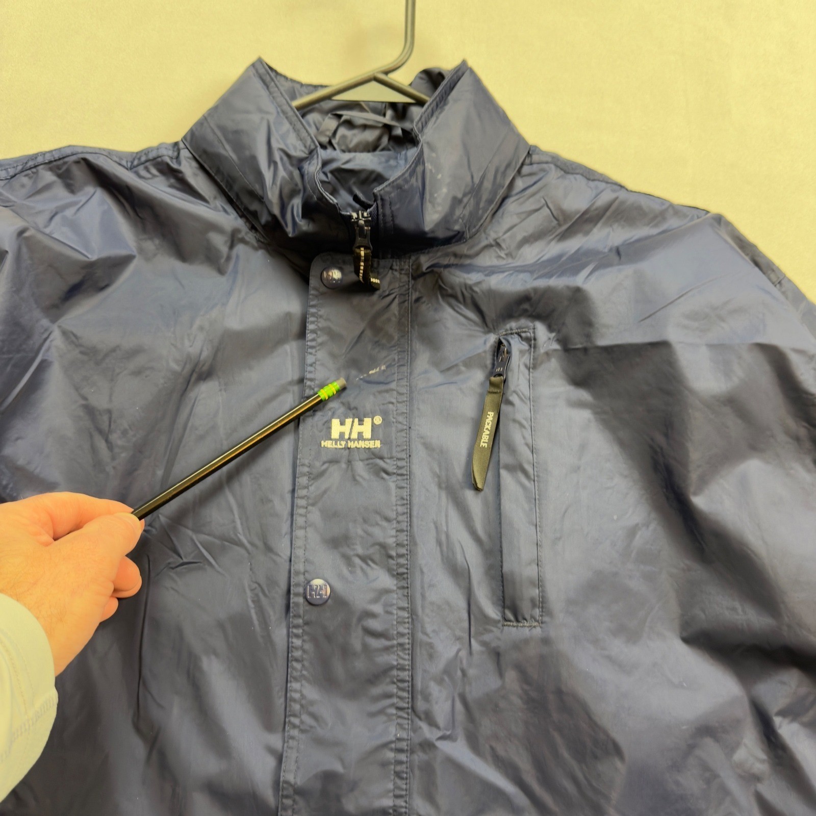 Helly Hansen Helly Tech Packable Rain Jacket Mens… - image 7