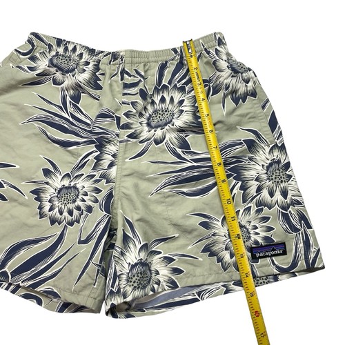 Patagonia Baggies 4” Mesh Lined Green Floral Shorts Size XS Swim Trunks Outdoor - Picture 9 of 9