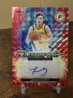 JOHNNY FURPHY 2025-26 TOPPS FINEST ELECTRIFYING RED AUTO /5