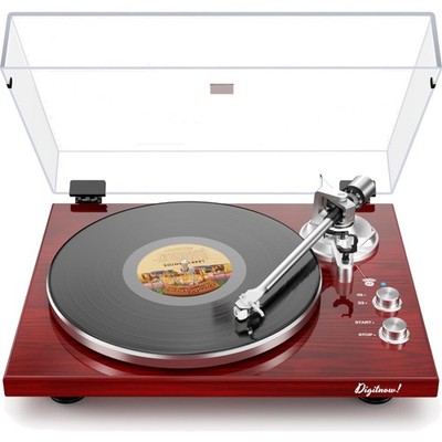 High-Fidelity Vintage Turntable with Bluetooth & USB - Adjustable Counterweight