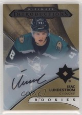 2018 Upper Deck Ultimate Collection Introductions Gold Isac Lundestrom Auto 0nr3