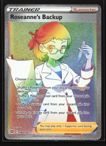 Roseanne's Backup 180/172 SWSH09: Brilliant Stars Secret Rare Pokemon Card
