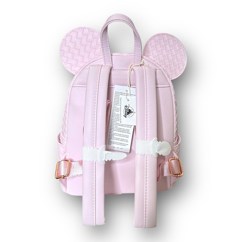 Disney 2025 Millennial Pink Mickey Icon Ear Headband Loungefly Mini Backpack NEW - Picture 6 of 24