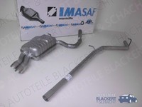 Imasaf Auspuffset Mittelrohr+Endtopf für Seat Exeo + ST 2.0 TDI 88/105KW 2009-