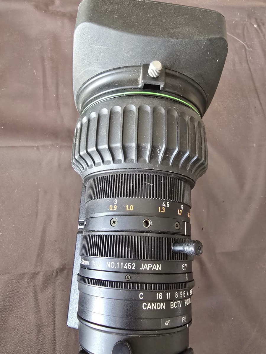 Canon BCTV Zoom Lens YH18X6.7 KTS SX14 IF 18X 6.7-121mn 1:1.4