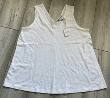 NEXT WHITE COTTON OVERSIZED VEST..BRAND NEW..SIZE 16..SUMMER/HOLIDAYS