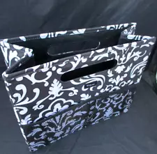 Thirty Two Collapsible Handbag Lunch Tote Multi Use Wipe Clean Plastic 12" EUC