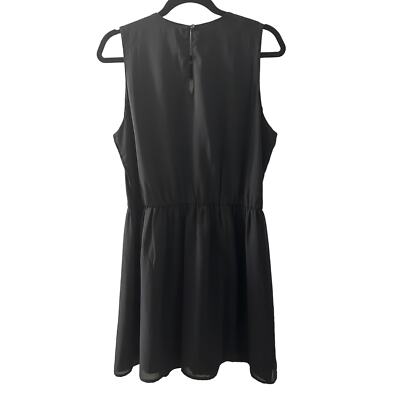 featherweight gather mini dress Donna Morgan Women's Feather Trim Mini Dress - Black