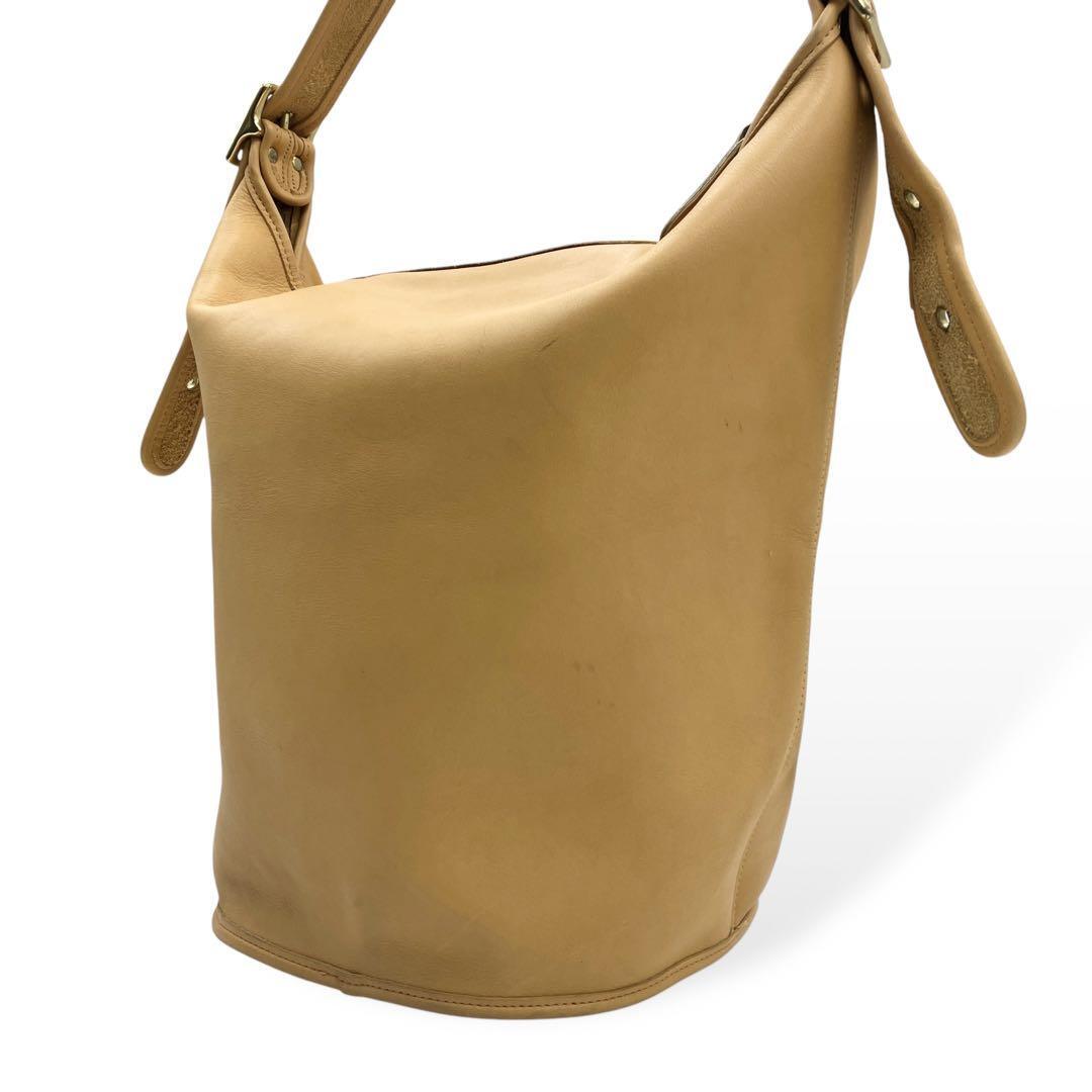 バッグ Vintage Coach Duffle Sac Bucket Yellow VINTAGE COACH DUFFLE SAC BUCKET SOULDER BAG PURSE #9085