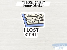 I LOST CTRL Funny Sticker Meme Laptop Sticker Gamer Computer Science Sticker