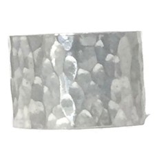 Vintage Hammered Wide Band Sterling Silver Ring Southwest BoHo Band Size 6