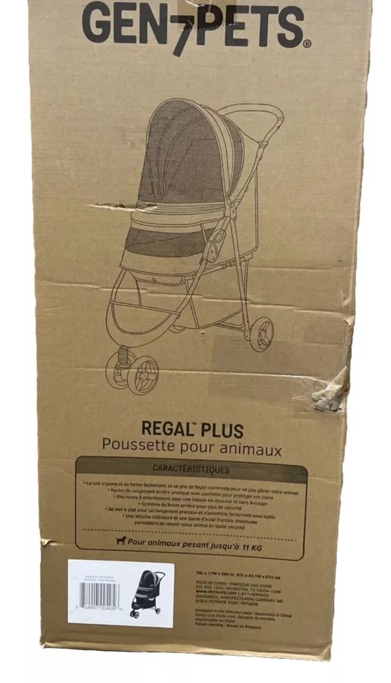 Regal Plus Pet Stroller For Dogs Cats, Breeds Up to 25 lbs, Starry Night - Image 3 of 4
