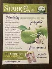 Stark Bro's Organic Fruit Full Page Advertisement