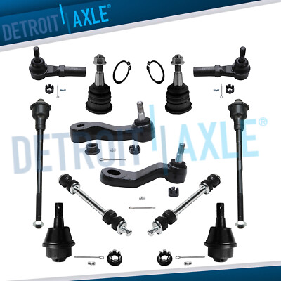 Front Ball Joints Tie Rods Sway Bars for Chevy GMC Silverado 2500 Sierra 2500 HD