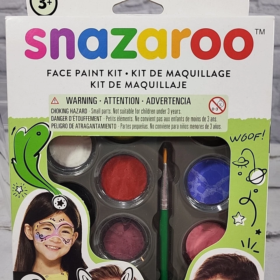 NUEVO Kit de pintura facial Snazaroo con guía maquillaje hasta 40 caras diferentes  Foto 3 de 4