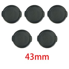 5pcs 43mm Snap on Front Cap Fit For Nikon Fuji Olympus Sony Lens DSLR SLR Camera