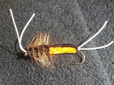 FISHING FLIES NYMPH # 8 BITCH CREEK STONE CUSTOM TIED FRONTIER FLY ...