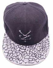 Zoo York Hat Snapback Cap Adjustable Strap Back Black Gray Hat Elephant Print