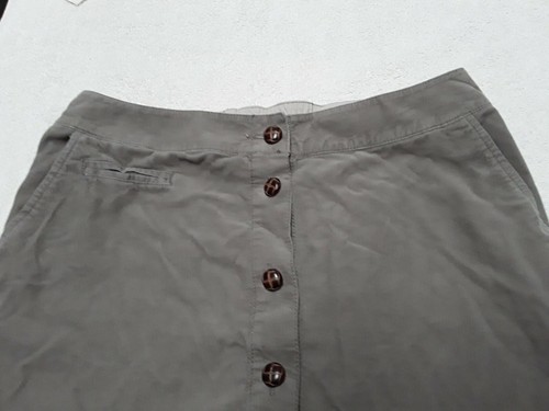 SONOMA Womens Tan/Beige Corduroy Skirt, Buttons Down Front EUC - Picture 2 of 9