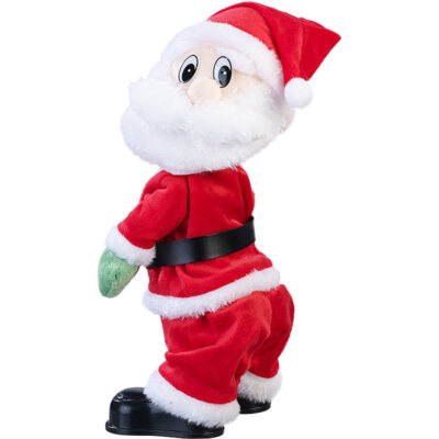 infactory Singender und twerkender Weihnachtsmann, 30 cm