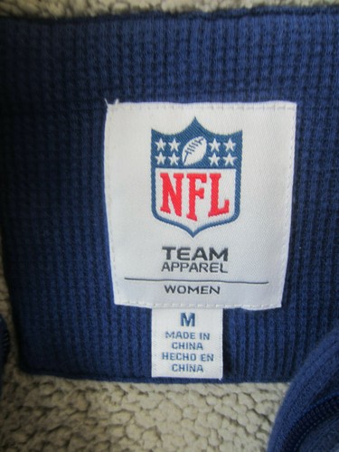 NFL Team Apparel Mujer Azul NY Giants Chaqueta con Cremallera con Sudadera Talla M - Imagen 3 de 12