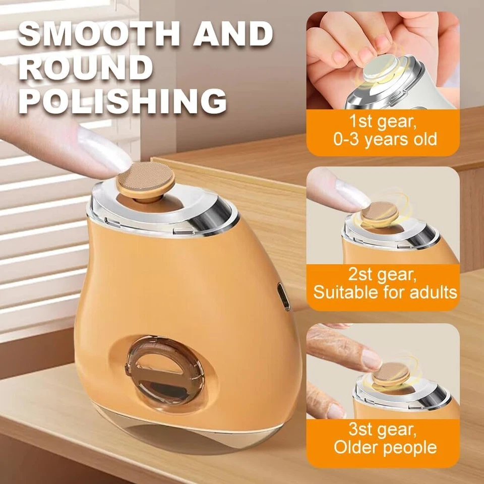 Cortaúñas Automático Pulido Eléctrico 2 en 1, 2025 Nuevo Cortaúñas Eléctrico Foto 4 de 4