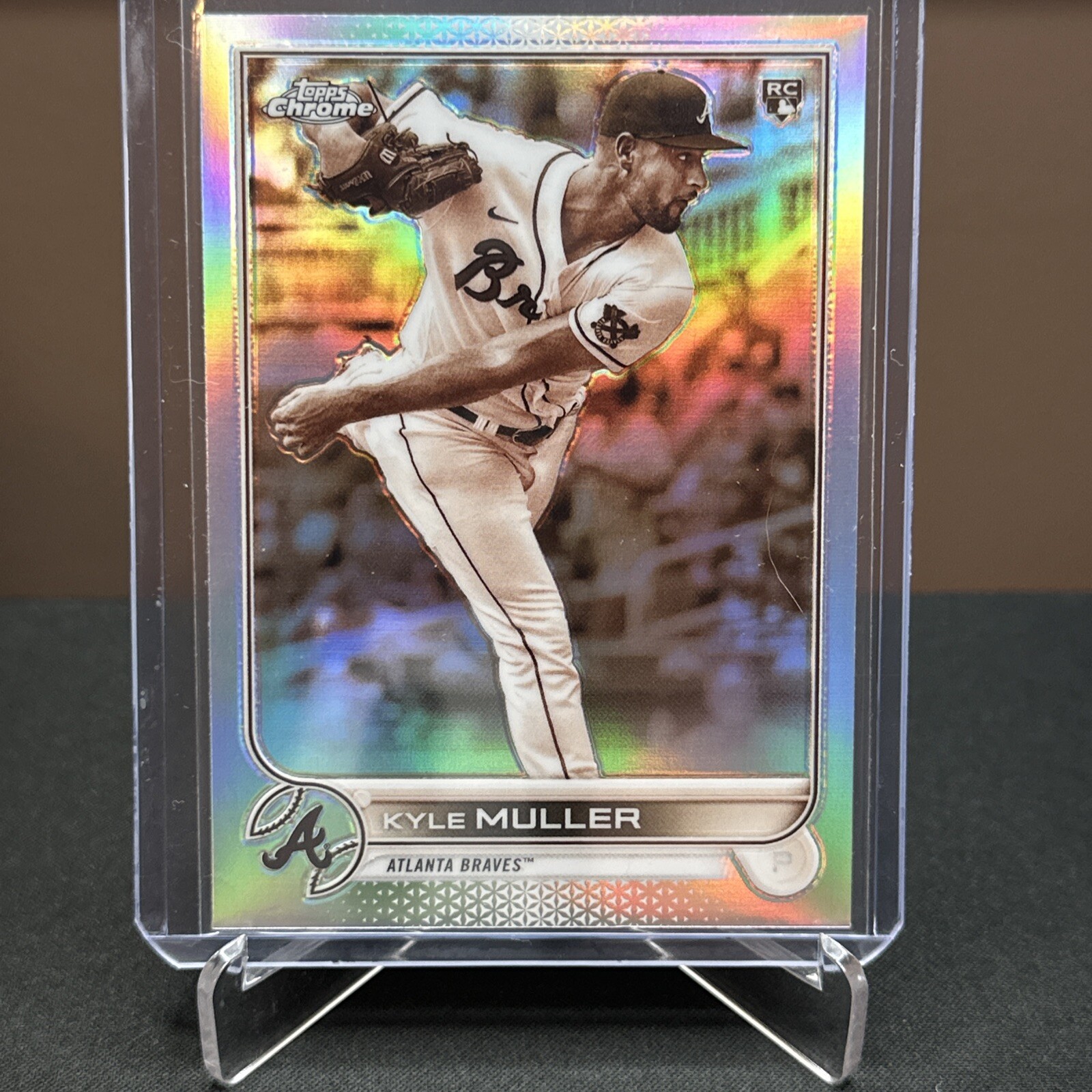 2022 Topps Chrome: Kyle Muller Sepia Refractor Rookie Card No. 70