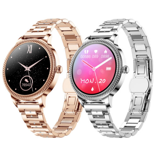 Women Ladies Smart Watch Stainless Steel Bluetooth Phone Watch for Android iOS - 第 1/14 張圖片
