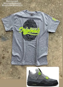 jordan 4 cool grey volt shirt
