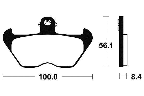 Plaquettes de frein avant MF203 pour moto BMW R 850 GS