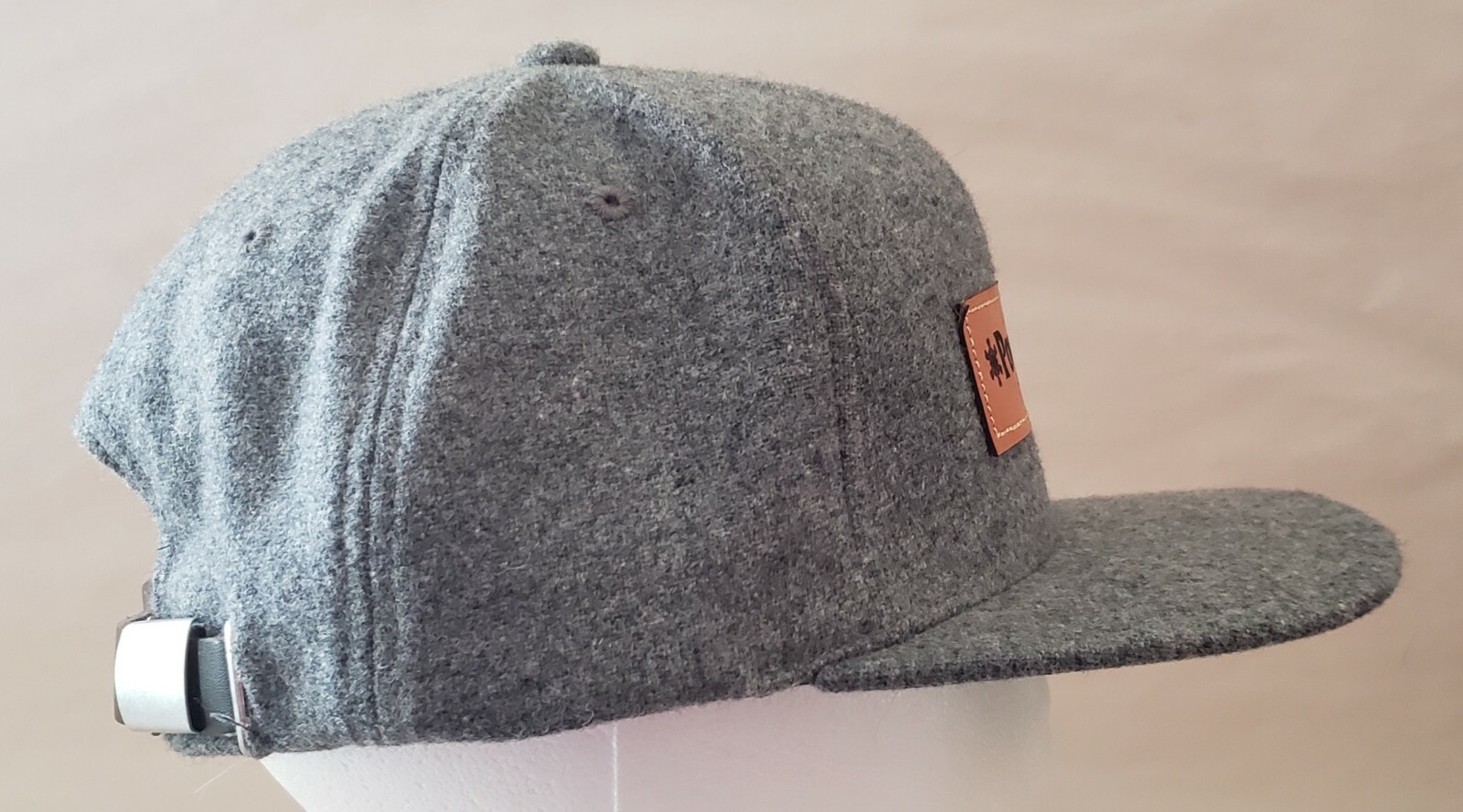 Powder House Patch Strapback Hat Gray - image 5