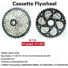 Cassetta Freewheel 10 Velocità 11-42T MTB Mountain Bike Volano Nuovo
