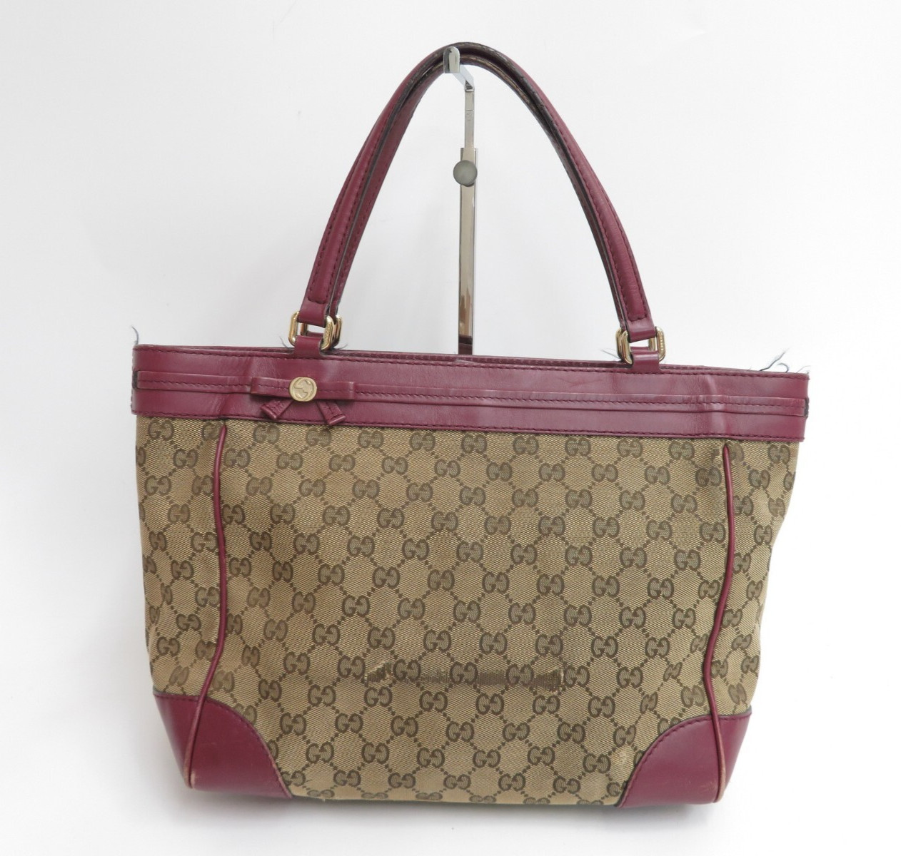 Autentica borsa tote in tela Gucci GG #42866