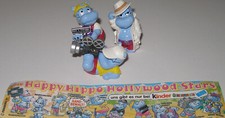 Varianten Satz "Hollywoodstars" 3er Satz wei&szlig; bemalt mit Zettel Glanzpapier