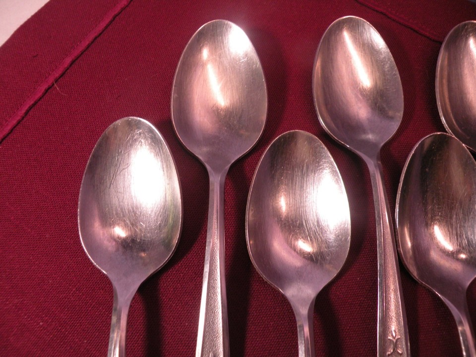 Set Of 7 ONEIDA Rogers STAINLESS SAN MIGUEL Oval Soup spoons 6 7/8" eBay