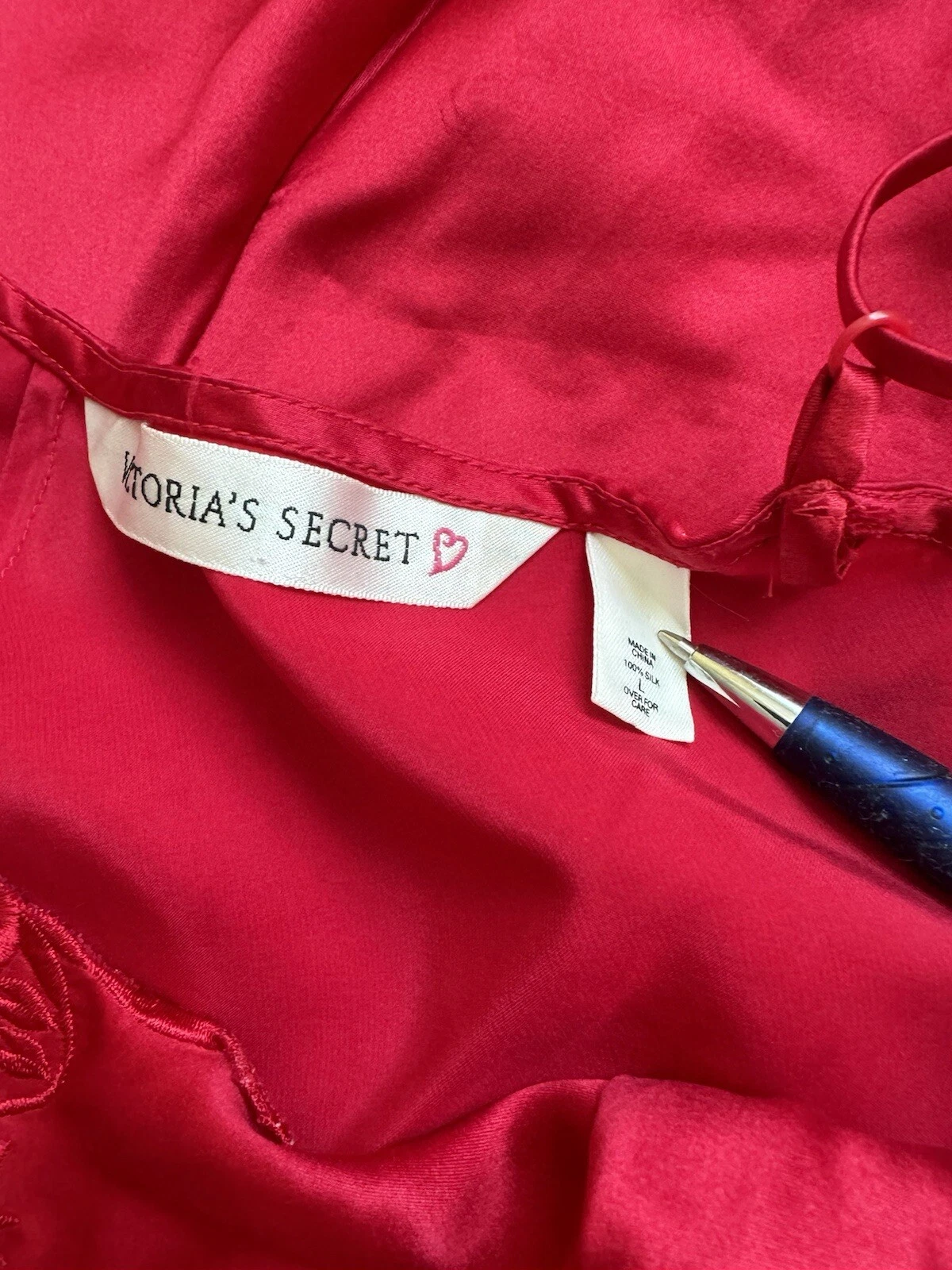 UNDERCOVER Mini abito slip seta Victorias Secret vintage anni 90 rosso seta dettagli rete spacco