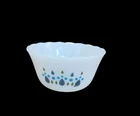 Fire King custard dish milk glass Marcrest Swiss chalet  single 2" EUC Vintage