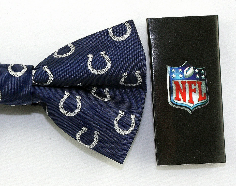 Галстук-бабочка мужской Indianapolis Colts регулируемый лицензированный NFL футбол синий галстук-бабочка  - Изображение 2 из 2