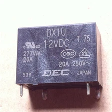 DX1U 12VDC DEC Relay Module 227VAC 20A 250V