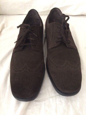Tod\'s Dark Brown Suede Wingtip Derby Tod main image 2