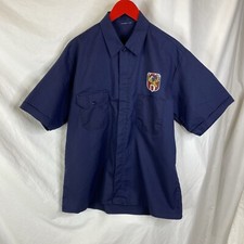 STF RM union mechanic shirt size L/XL navy Mexican Republic Railroad Workers