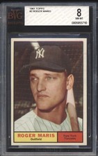 1961 Topps Roger Maris #2 New York Yankees BVG 8