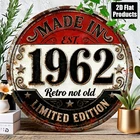 Vintage Style Made in About 1962 Tin Metal Signs Home Décor 8x8