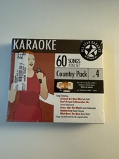 All Star Karaoke Mixed Country Pack, 60 Songs 4 Disc Set New Sealed