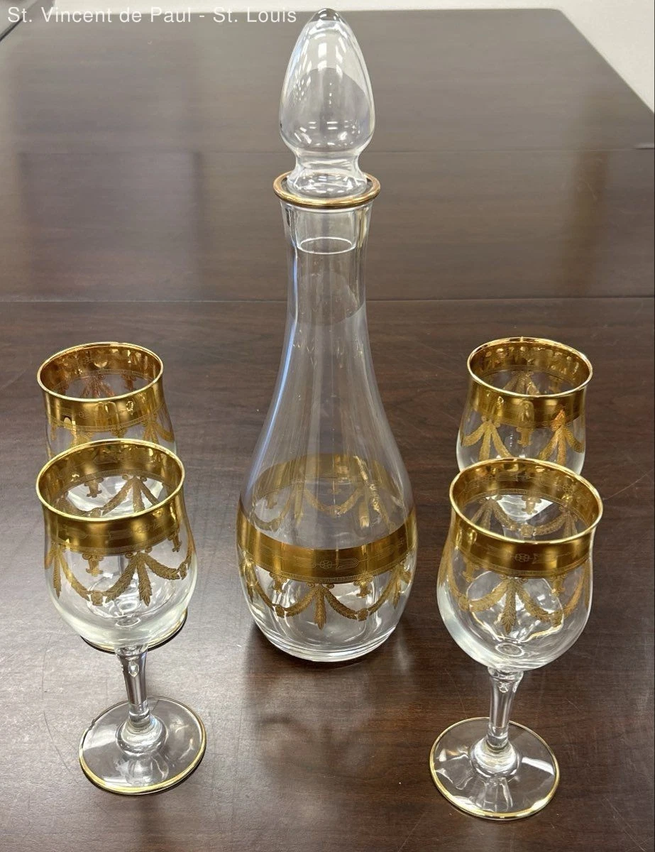 Gold Glass Decanters for sale | eBay
